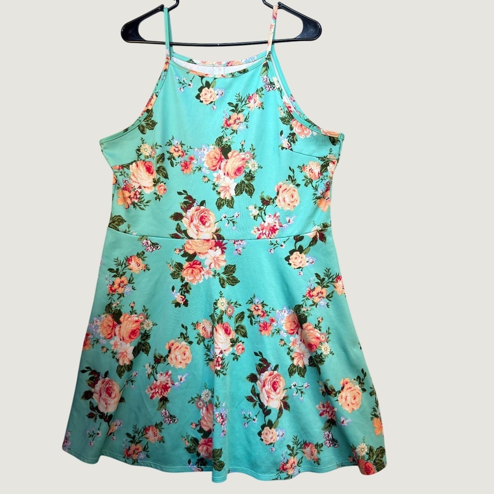 Vintage Y2K Floral Womens 2X Sundress Tea Party Cottagecore Coquette Retro Style